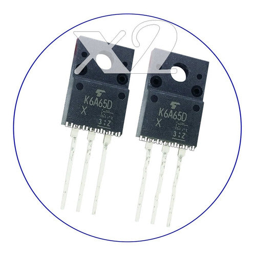 Toshiba Set X 2 K6A65D Transistor MOSFET 2