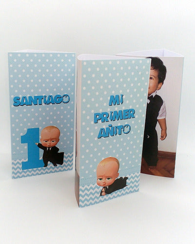 PAPELONES 12 Triptych Centerpieces for Baptism First Birthday 6