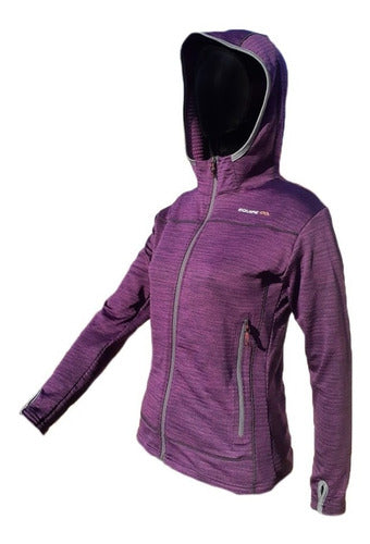 Equipe Campera Micropolar Dama Capucha Termica Polar Running Gym 1