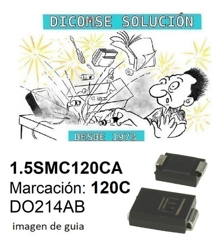 Diodo Supresor 1.5smc120ca 1.5smc 120ca 120c X2 Unidades 1