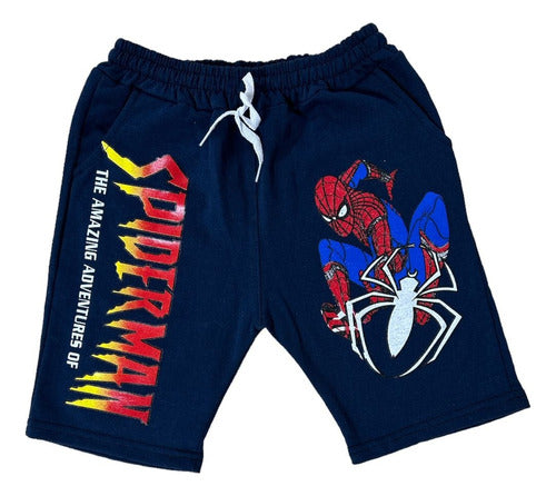 Lou Camila Short Rustic Bermuda Spider Man for Kids - Premium Print 4