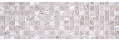 Ceramica Para Pared De 20x60 Gris Mate Mosaico Con Relieve S 0