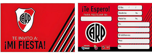 River Plate Invitation x10 - Cotillón Waf 0