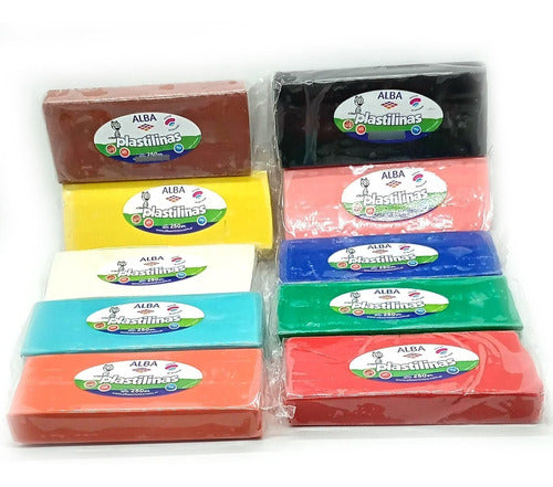 Alba Colorful Modeling Clay 250g X2 for Sculpting 1