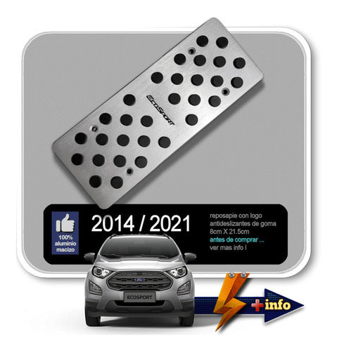 Reposapie Ecosport 2014+ Aluminio Macizo Tuning Chrome 2