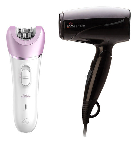 GA.MA Oasis Supreme Hair Removal Pack + Eolic Mini Dryer 0