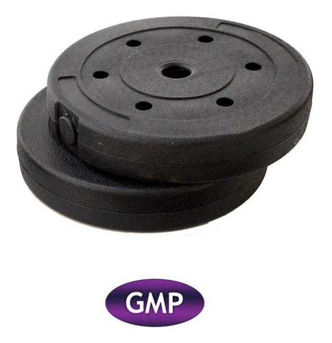 GMP Combo Kit 1 Bar + 2 Dumbbells + 10 Discs - Total 24kg 2