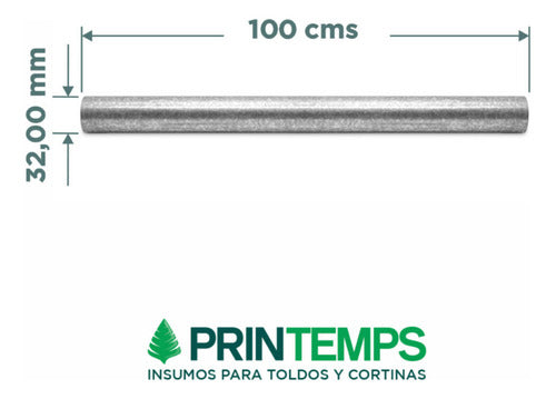 Printemps SRL Caño Tubo Galvanizado de 1 1/4 Pulgada 32 mm Toldo Pileta 1