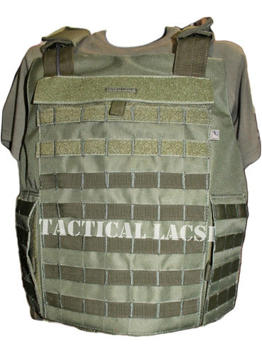 Tactical Lacsi Molle Plate Carrier Vest - Green 6