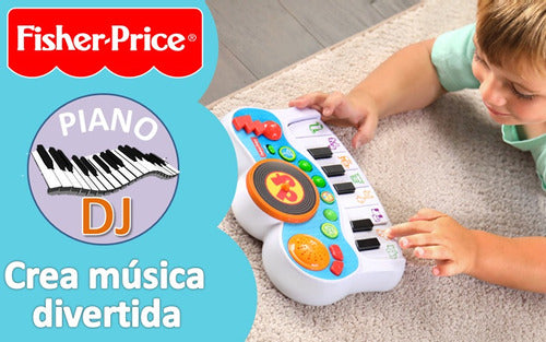 Fisher-Price Piano D Juguete Juego Interactivo Teclado Niños 2