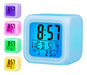LED RGB Light Alarm Clock with Temperature Display 0