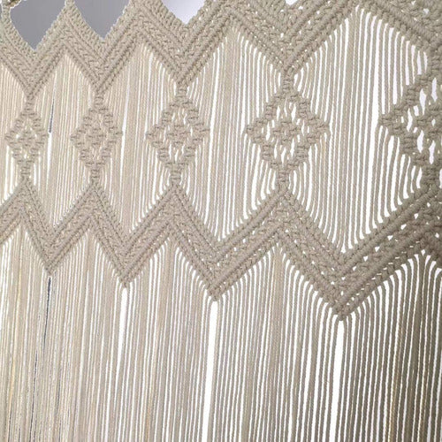 Achart Macrame Door Curtains - Handcrafted Macrame Panels 3