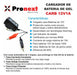 Pronext 12V 1A Battery Charger with Automatic Cut-Off for Gel Batteries and Emergency Light UPS 1