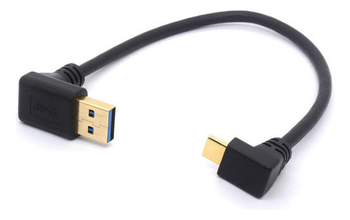 GLHONG Gold-Plated USB Type C Extension Cable, 9.8in, USB 3.0 0