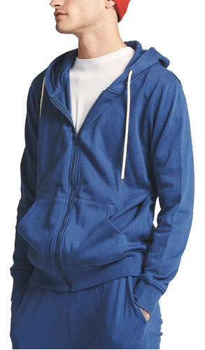 Equus Campera Algodon Hombre Michigan Azul Premium 0