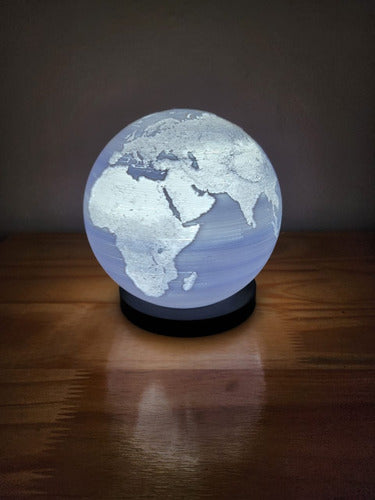 Bs.impresiones3d Planet Earth 3D Printed Table Lamp 1