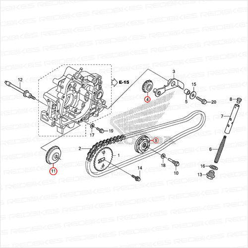 Rodillo Distribucion Honda Wave 110s Original Honda Juego Dt 2