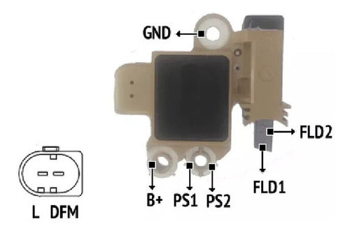 Regulador De Voltaje Compatible Con Delco Berlingo C3 206 1