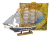 Navio De Madeira Decoração Navio Veleiro - 28cm 0