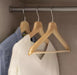 Just Home Collection Pack of 10 Durable Wooden Hangers Super Offer 1