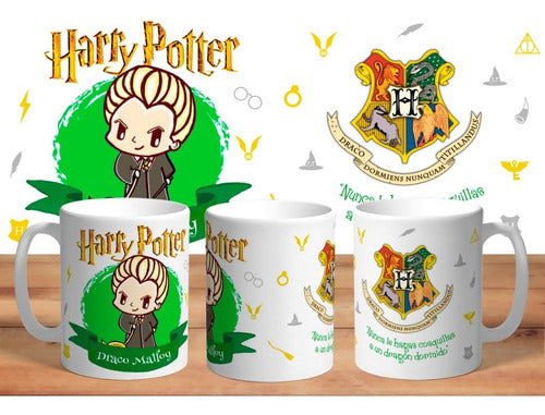 Animefan_ar Harry Potter Draco Chibis Plastic Mug 1