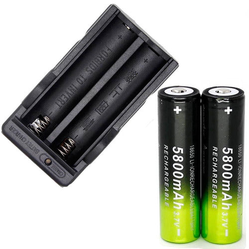 4pcs 5800mah 18650 Batería Recargable Li-ion 3.7v Baterías + 3