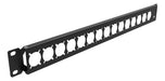 Qiaoyoubang Rack Panel with Hinges 1U 16D with 16 Holes 0