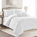 Lush Decor Arora Pleat 5-Piece Comforter Set, King, White 0