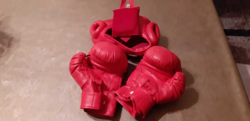 Guantes De Boxeo Y Cabezal Marca Aba Sports 0