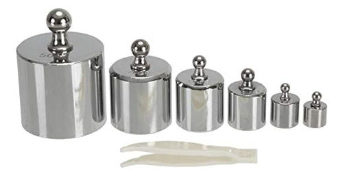 Bekith Calibration Weight Set of 8, 0.35 oz - 35.27 oz Precision Steel Calibration with Digital Scale Balance Clips 1