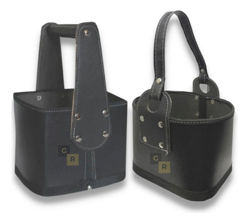Premium Eco Leather Mate Set Carrier Basket 10