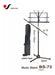 Venetian BS-73 Orchestra Music Stand with Microphone Stand Attachment 1