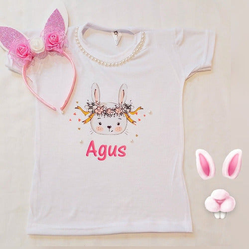 Mayatutu.ar Bunny Outfit for Girls - Tutu and Personalized T-Shirt 1