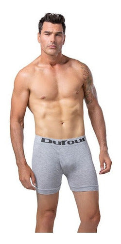 Pack 3 Dufour Cotton and Lycra Seamless Boxer 12050 0