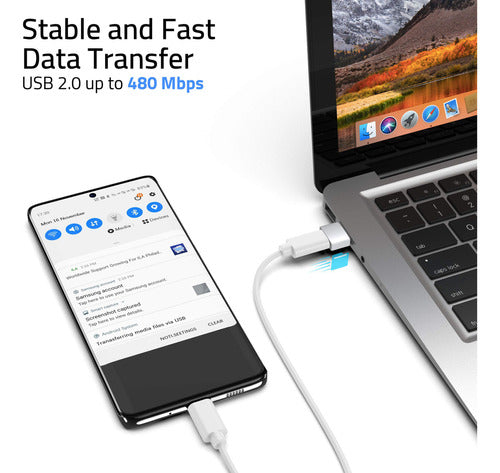 Adaptador Usb A Usb C (plata) 4