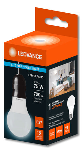 Pack of 4 Led Bulbs Value Classic A 9W Ledvance Osram 10