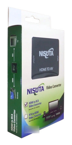 Conversor Hdmi A Rca Full 1080p Notebook Proyector Nisuta 6