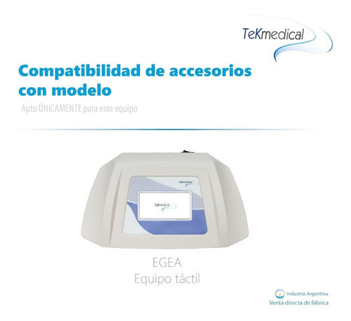 Tekmedical Egea 4 Cables, 4 Electrodes of 5cm and 4 of 10cm 2