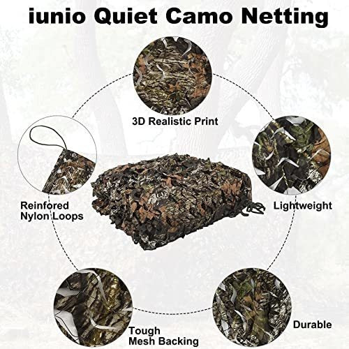 Iunio Camouflage Shade Netting Biomechanical Leaves (2x1.5m) 2