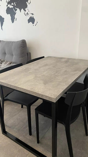 NUEVOS AIRES Industrial Dining Table 1.20x0.80 5