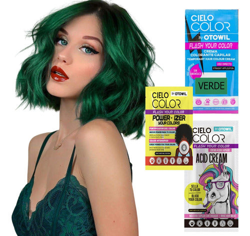 Otowil Cielo Color Kit: Hair Dye + Power Ized + Acid Cream 80