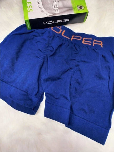 Kolper Boxer Niño Sin Costura Algodón Liso A. 3600 4