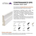 Atrim Contramarco PVC EPS Soft 50 Mm Blanco Tira 2,5 M 2