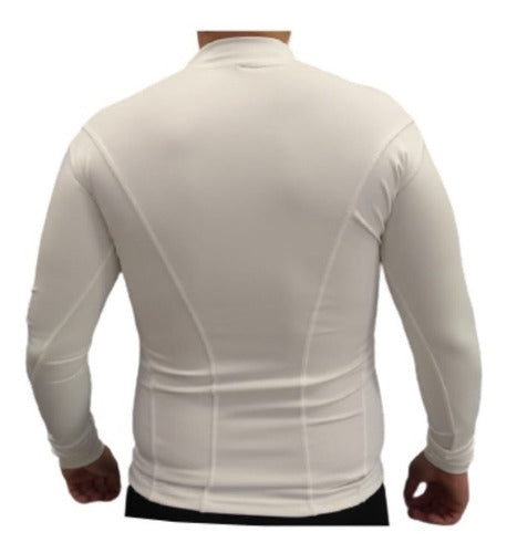 Adult White Thermal Sports Shirt + Thermal Glove 2