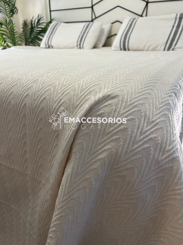 Lightweight Rustic Summer Jacquard Bedspread for 1 Place to Twin Beds 2