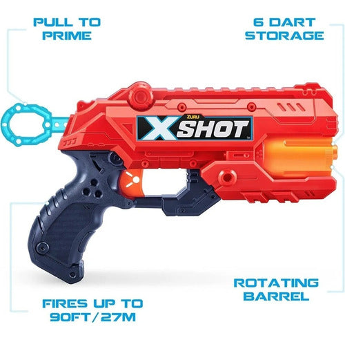 X-Shot Excel Reflex Revolver 36116 - 16 Dart Gun 3