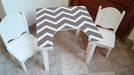 Children's Educational Table with Chalkboard + Chair Set 7