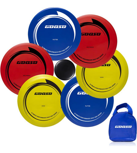 GOOSO Juego De Disc Golf De 6 Piezas Con Bolsa Para Exterior 0