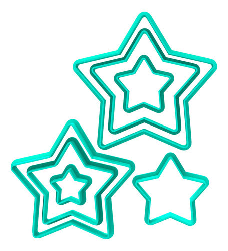 Galletitas Fondant Cookie Cutter Set - Star Shapes Pack 0