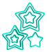 Galletitas Fondant Cookie Cutter Set - Star Shapes Pack 0